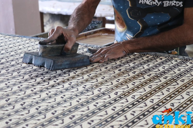 Ajrakh Block Printing